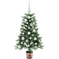 vidaXL Kerstboom met 150 LED met standaard Groen 90 cm PE