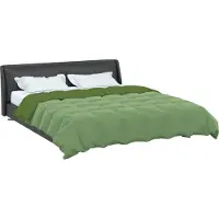 vidaXL Winter Duvet Gekwilt Groen 200 x 240 cm Microvezel