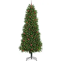 vidaXL Kerstboom met 300 LED met standaard Groen 240 cm PE