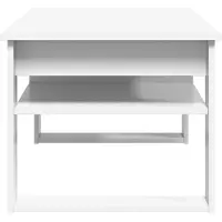 vidaXL Salontafel Wit 96 x 54 x 44 cm Bewerkt hout