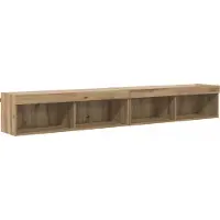 vidaXL Tv-meubelset 2 st Artisan Eiken Bewerkt hout