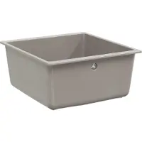 vidaXL Wasbak Grijs 430 x 460 mm 80% Kwarts en 20% Hars
