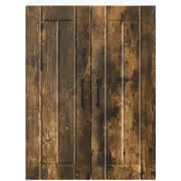 vidaXL Wandglas Kasten LUCCA Gerookt eiken 60 x 31 x 80 cm