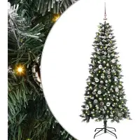 vidaXL Kunstkerstboom met 150 LED Groen 150 cm PVC en Plastic en Staal