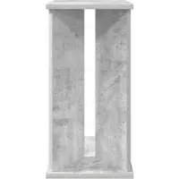 vidaXL Bijzettafel Beton Grijs 35 x 25 x 50 cm Bewerkt hout