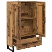 vidaXL Highboard Oud Hout 69,5 x 31 x 115 cm Bewerkt hout