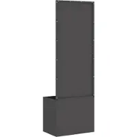 vidaXL Tuin Privacy Scherm Zwart 50 x 32 x 150 cm Koudgewalst staal