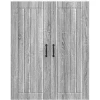 vidaXL Wandkast LUCCA, grijs Sonoma, 80 x 31 x 100 cm, houtvezel