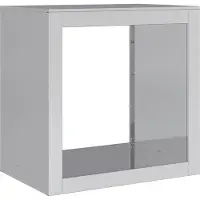 vidaXL Haardhoutrek 60x40x60 cm gegalvaniseerd staal