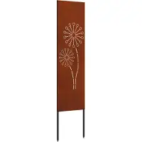 vidaXL Tuin Privacy Scherm Fretwerk Roestig 32 x 140 cm weervast staal