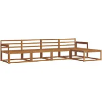 vidaXL Buiten bank set 5 st Naturel Massief Acacia Hout