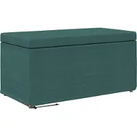 vidaXL Kruk Donkergroen 81 x 41 x 40 cm Stof en Geëngineerd Hout