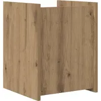 vidaXL Tijdschriftenrek Artisan Eiken 35 x 35 x 45 cm Bewerkt hout