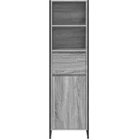 vidaXL Boekenkast, grijs Sonoma, 43 x 36 x 150,5 cm, houtvezel