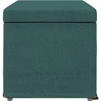 vidaXL Hocker, donkergroen, 81 x 41 x 40 cm, bekleding van stof en frame van spaanplaat