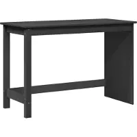 vidaXL Bureau Grijs 112 x 50 x 75 cm Massief vurenhout