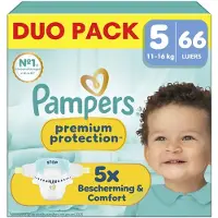 Pampers Premium Protection Maat 5 - 66 Luiers - 11kg-16kg