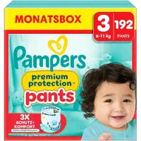 Pampers Premium Protection Luierbroekjes Maat 3 (6-11 Kg) 192 Stuks
