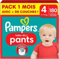 Pampers Baby-Dry Pants Luierbroekjes Maat 4 - 180 Luierbroekjes - 9kg-15kg - Maandbox