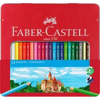 Faber-Castell kleurpotloden - Castle - blik 24 stuks - FC-115824