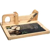 Secret De Gourmet Vleeswaren Snijmachine met Snijplank - 28,7 x 10,3 cm, Houtkleur