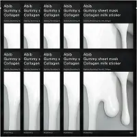 Abib collageen- en melkformule kauwgommasker 27 ml x 10 stuks (1 doos met 10 stuks)