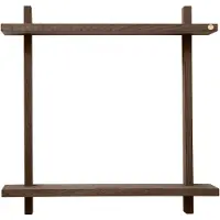 Andersen Furniture Treat wandplank dubbel Smoked Oiled Oak, 50x12x50 cm
