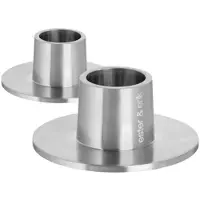 Ester & Erik kandelaar mat 2-pack Mat zilverkleurig