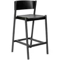 Hubsch Oblique barstoel zwart - 331608