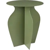 Broste Copenhagen Urna bijzettafel Ø35x45 cm Grape leaf green