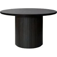 Gubi Moon Eettafel Ø120 cm | Black Stained Oak Veneer