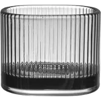 Orrefors Magica Kaarshouder Super Ellipse 70 Mm Grijs - Kandelaars Glas Grey - 6541016