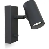 BELID Tyson wandlamp Ø5,5 cm Zwarte structuur