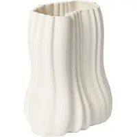 Ferm Living Moire Vaas Gebroken Wit 20 Cm - Vazen Steengoed Offwhite - 1104270976