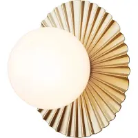 Nuura Design wandlamp Liila Muuse, dimbaar, messing / goud, Badkamer, metaal, Scandinavisch, Wandlamp design