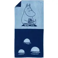 Arabia Moomin badhanddoek 70x140 cm Moomintrol marineblauw