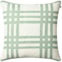 Chhatwal & Jonsson Shimla Kussenhoes 50x50 Cm - Decoratieve kussens & hoezen Linnen Aqua - CC640152-25