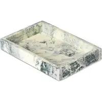 Ferm Living Mist Rechthoekig Dienblad Emerald Off-white | 10 x 15 cm