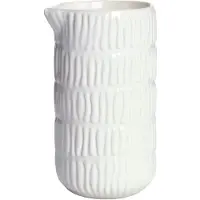 Mateus Stripes Jug 30 Cl - Melkkannen Keramiek White - EK07ST