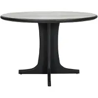 House Doctor Shaker Table Ø120 Cm - Eettafels & bartafels Mangohout Black - 203801043