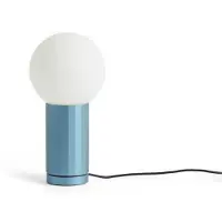 HAY Tafellamp TURN ON, dimbaar, blauw, Woon-/ Eetkamer, Glas, Modern, Tafellamp