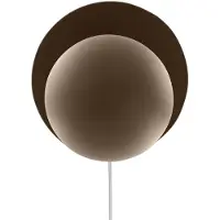 Globen Lighting Wandlamp Orbit, bruin / roest, Woon-/ Eetkamer, metaal, Design, wandlamp