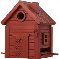 Wildlife Garden Multiholk Vogelhuis / Vogelhuisje Oxide Rood - Tuinaccessoires Hout Red - WG1125