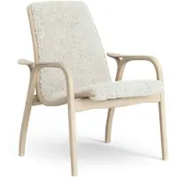 Swedese Laminett Fauteuil Eik wit gepigmenteerd / schapenvacht Offwhite (wit)
