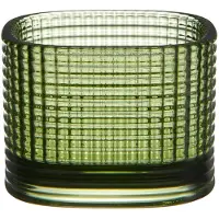 Orrefors Magica kaarsenhouder super circle 5 cm Groen