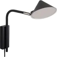 Watt & Veke Kuro wandlamp Black, Ø14x32 cm, wall