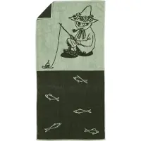 Arabia Moomin badhanddoek 70x140 cm Snufkin groen