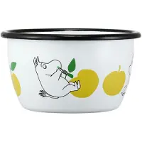 Muurla Moomin Joyfull Apples Kom 3 Dl Geel - Serveerkommen Emaille Yellow - 1726-030-02