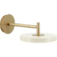 UMAGE Asteria Wall wandlamp Short, Pearl white-brass