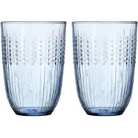 Rörstrand Swedish Grace drinkglas 37 cl 2-pack Blauw